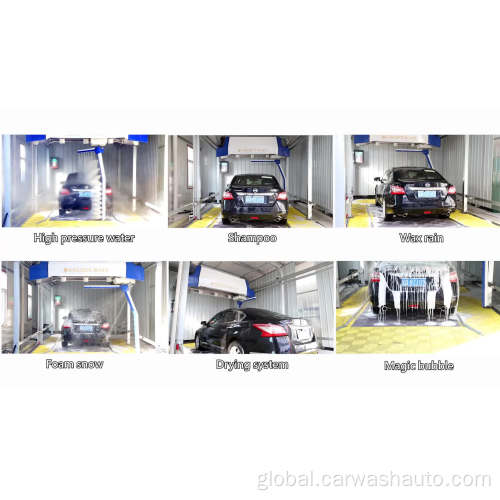 Car Wash Machine With Five Brushes Full Automatic Touchless Car Washing Machine Manufactory